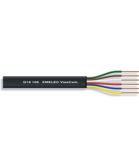 CABLE TELEFONICO PLA 6 VIES 6x28AWG NEGRE