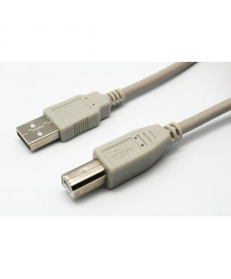 CONEXION USB 2.0 MACHO A - B 1,8m