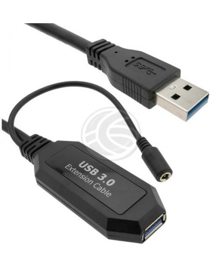 CONEXION USB 3.0 MACHO A - HEMBRA A 15m ACTIVO