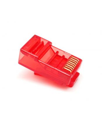 CONECTOR UTP RJ45 Cat.6 SIN GUIAS ROJO