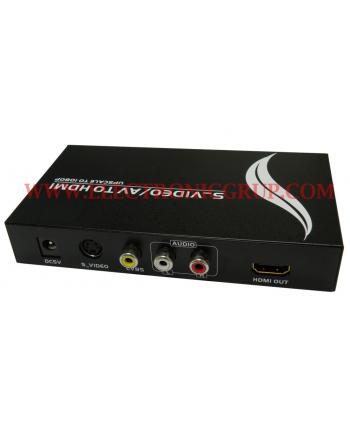CONVERTIDOR S-VIDEO/AV A HDMI 1080p