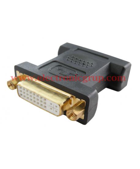 ADAPTADOR DVI 24+5 HEMBRA - DE15M MACHO VGA