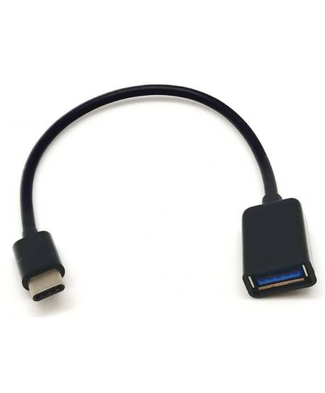 ADAPTADOR OTG USB 3.0 FÊMEA PARA 3.1 C Macho 0.2m