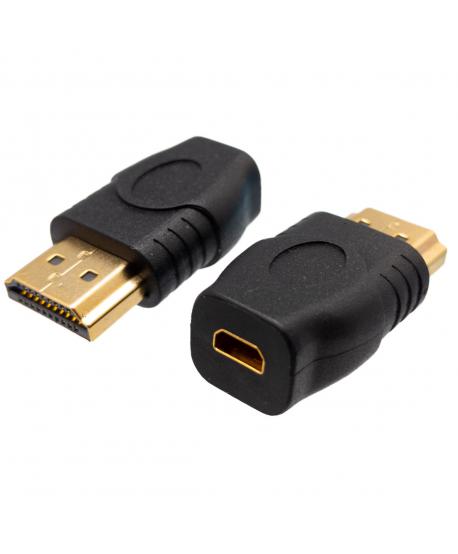 HDMI MICRO FEMELLA A HDMI A MASCLE