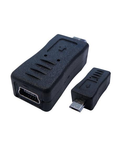 ADAPTADOR MINI USB HEMBRA A MICRO USB MACHO