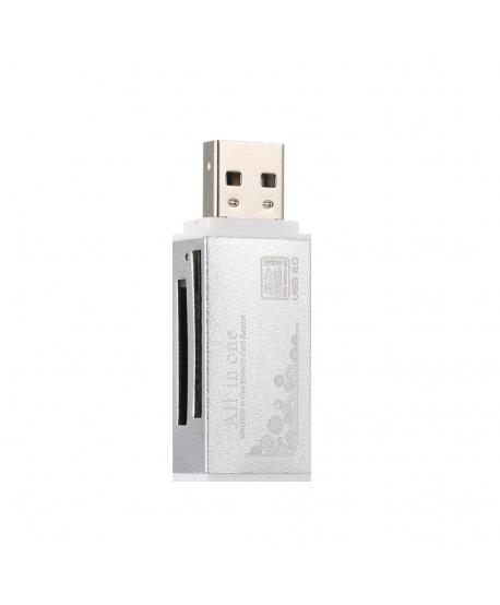 MINI LECTOR DE TARGETES USB 2.0 MS-TF-SD-M2