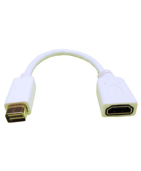 CONEXION MINI DVI 32P MACHO - HDMI 19P HEMBRA