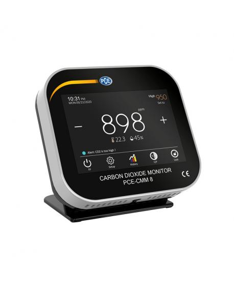 COMPTEUR DE CO2 DE PAILLASSE AVEC ALARME PCE-CMM 8