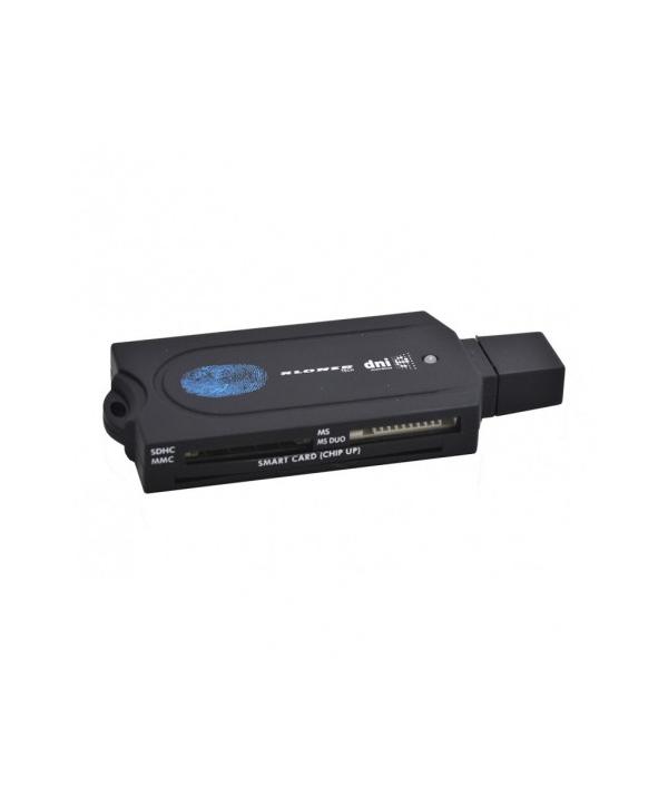 LECTOR USB SD-SDHC-MMCMS-MSpro-TF-microSD-M2 + DNI