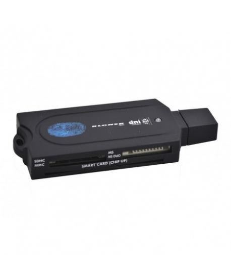 LECTOR USB SD-SDHC-MMCMS-MSpro-TF-microSD-M2 + DNI