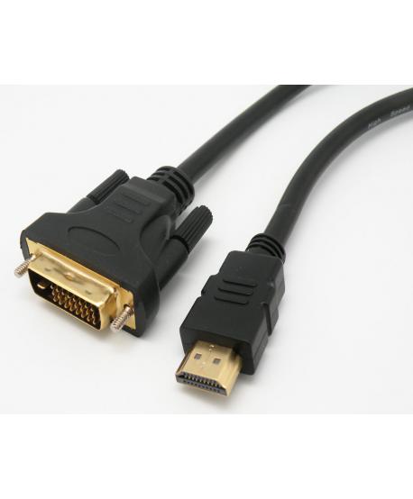 CONEXION HDMI 19P MACHO - DVI-D 18+1P MACHO 3m