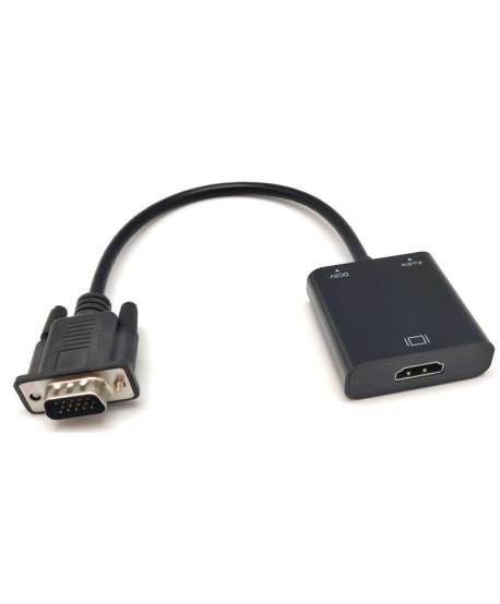 CONVERTIDOR VGA + ÀUDIO A HDMI 1080p
