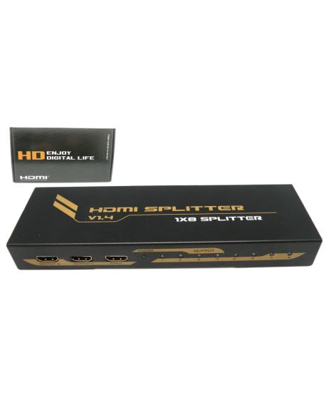 SPLITTER HDMI 1.4v 1 ENTRADA - 8 SORTIDES 4K