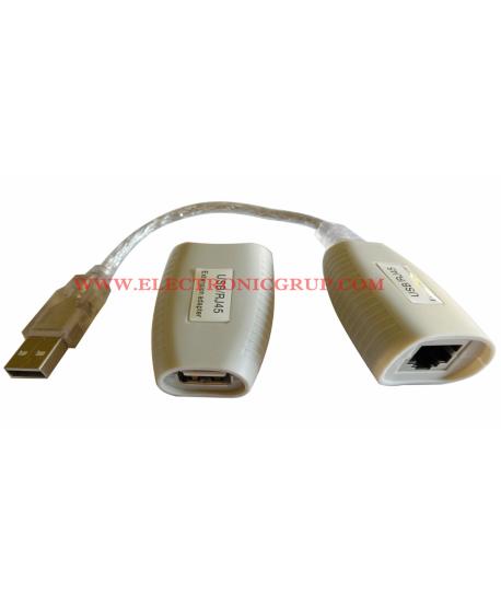 EXTENSOR USB PER RJ45 30-60m.