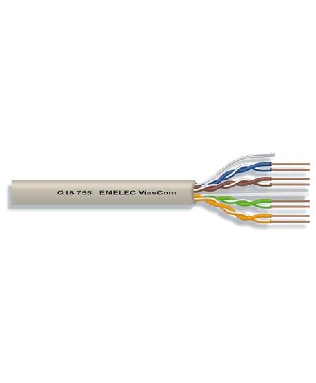 1m CABLE Cat.6 UTP FLEXIBLE 4x2x24AWG Ø5,80mm