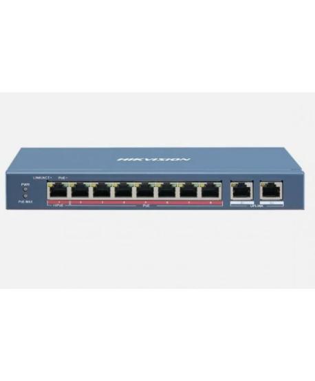 SWITCH POE FAST ETHERNET 8 +2 PORTS DS-3E0310HP-E