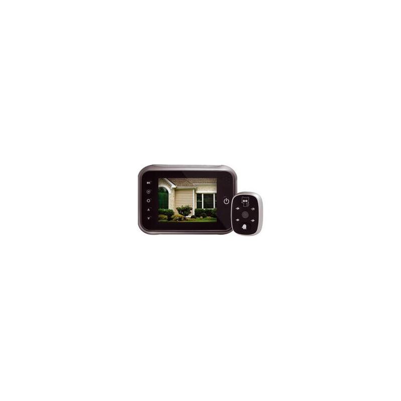  Visor de mirilla de puerta, cámara digital LCD de 3.5 pulgadas  con video HD, sistema electrónico de seguridad para el hogar de ojos de  gato de 120 grados para rango de
