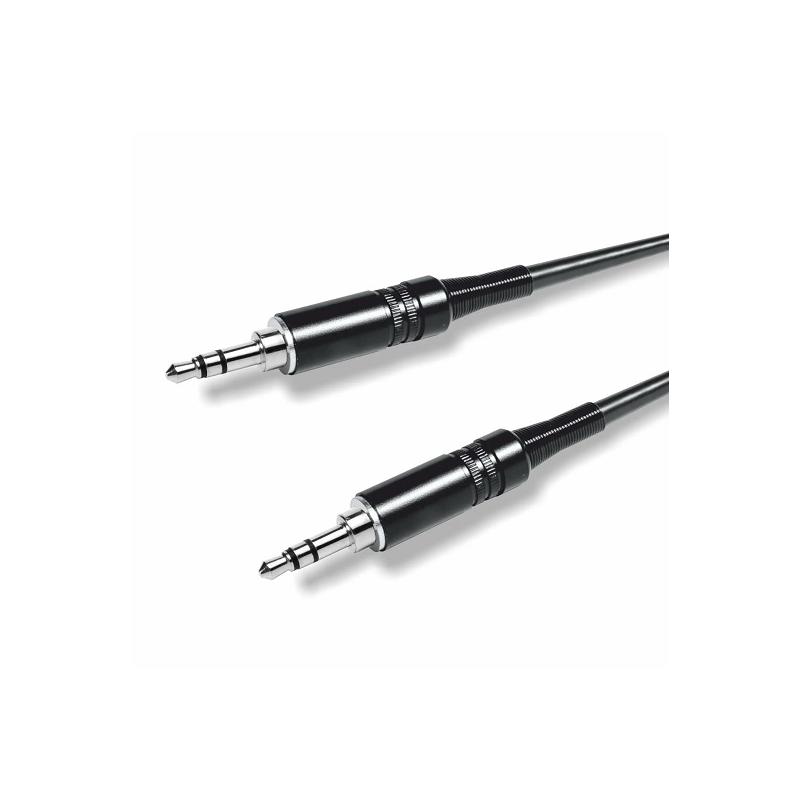 CONEXÃO JACK 3.5 ESTÉREO MACHO-MACHO 1m