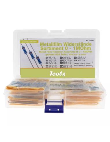 KIT 525 Résistances assorties de haute précision 1 %