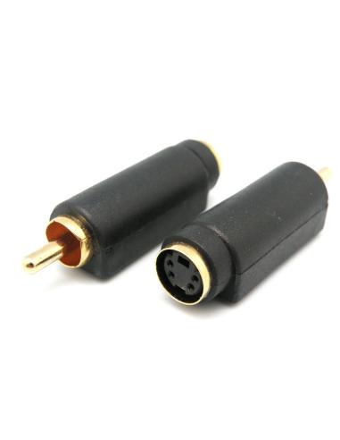 4P. S-VHS FÊMEA - ADAPTADOR RCA MACHO
