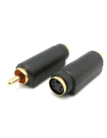 4P. S-VHS FÊMEA - ADAPTADOR RCA MACHO