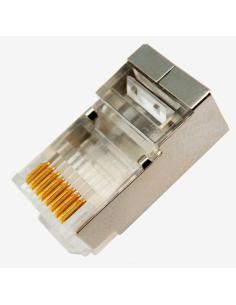 CONECTOR RJ45 CAT.5 BLINDADO PARA CABLE FLEXIBLE