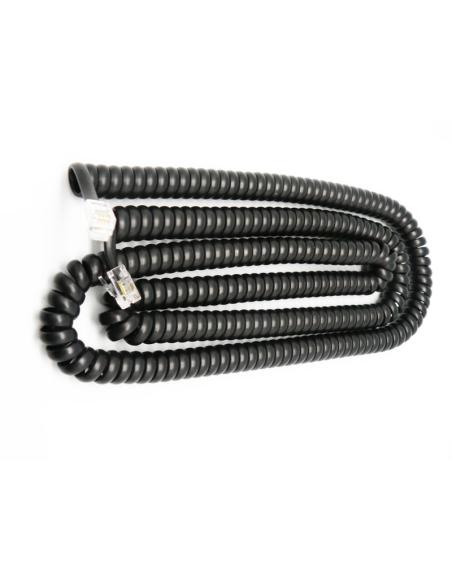 CONEXION TELEFONO RIZADO 4P4C NEGRA 7,5m