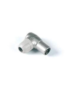 CONECTOR TV HEMBRA ACODADO BLINDADO IEC 90° Ø9,5mm