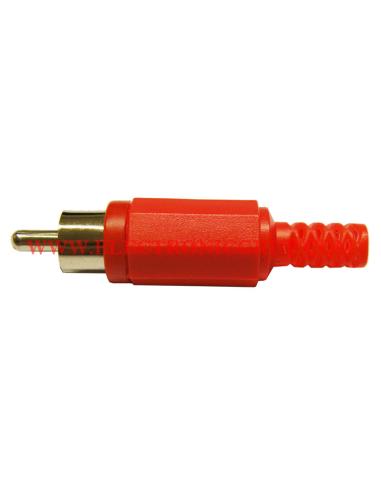 CONECTOR RCA MACHO ROJO