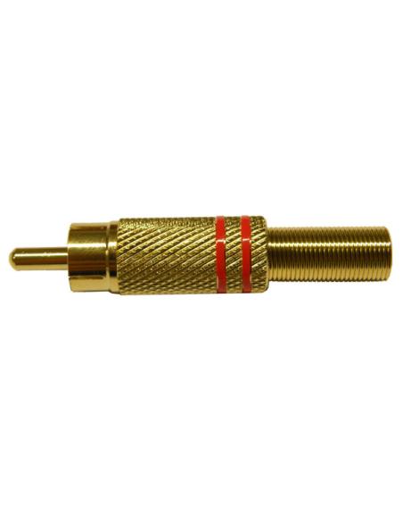 CÂBLE RED LINES RCA RCA, CONNECTEUR MÂLE DORÉ 6 mm
