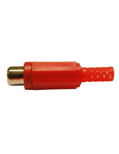 CONECTOR RCA HEMBRA ROJO
