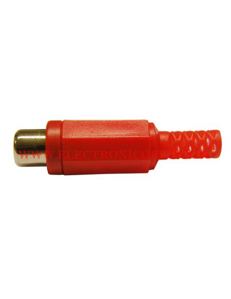 CONECTOR RCA HEMBRA ROJO