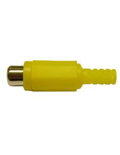 CONECTOR RCA HEMBRA AMARILLO