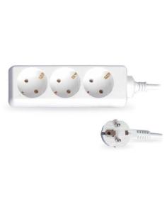 BASE MULTIPLE 3 TOMAS CON CABLE 1,5m 250V 16A