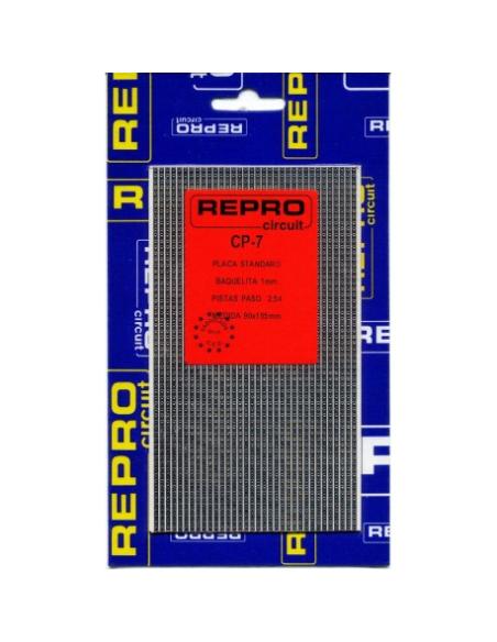 PLACA C.I PISTAS 2,54 BAQUELITA 90x155mm CP-7