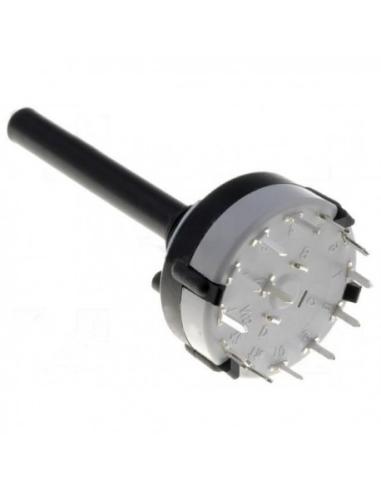 CONMUTADOR ROTATIVO 1c 12p 150mA 250V AC/CC