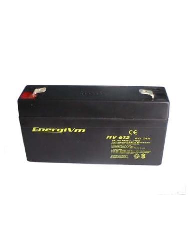 BATERIA DE PLOMO 6V 1,2A 97x25x58mm 0,31Kg