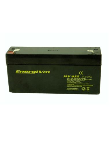BATERIA DE PLOMO 6V 3,2A 134x35x67mm 0,71Kg