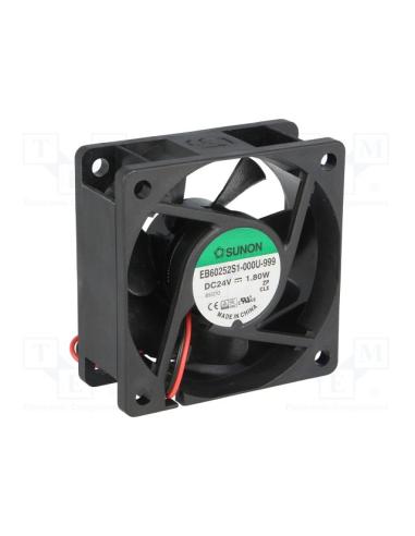 VENTILADOR 24Vdc 1,80W 60x60x25mm 2 HILOS