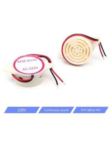 ELEKTRONISCHER SUMMER MIT KABEL 80dB 230Vac