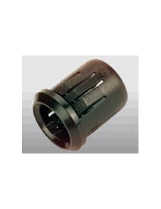 MIRILLA PARA DIODO LED 10mm PLASTICO NEGRA CONCAVA
