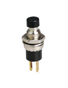 PULSADOR MINIATURA N.A. 250V 0,5A NEGRO