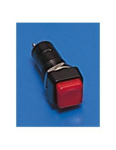 PULSADOR CUADRADO N.A. 250V 3A ROJO