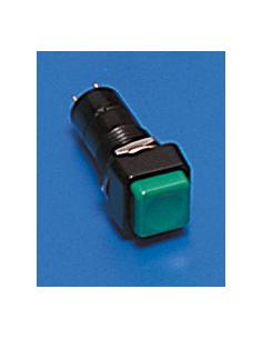 PULSADOR CUADRADO N.A. VERDE 250V 3A