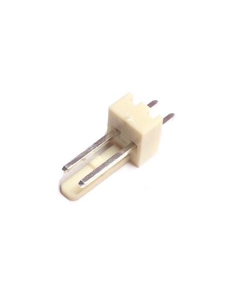 CONECTOR MACHO RETO DE 2 PINOS 2,54mm