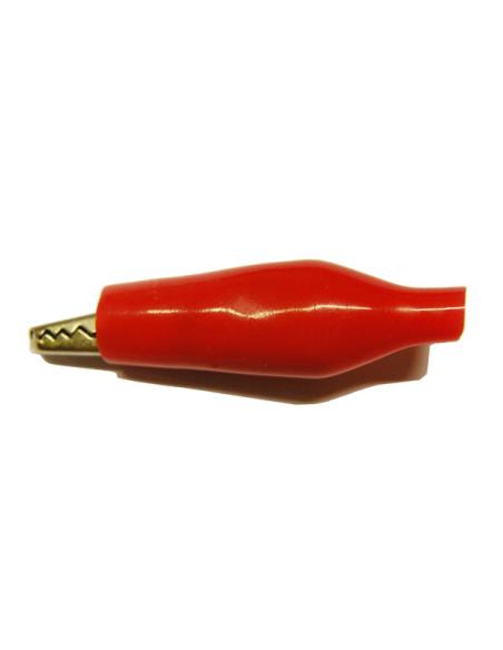 PETITE PINCE À CROCODILE ISOLÉE (31 mm) ROUGE