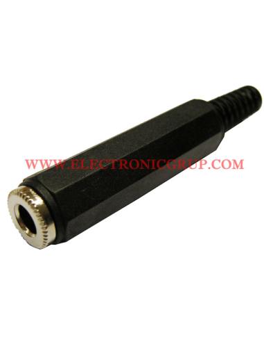 CONECTOR JACK ESTEREO 6,4mm HEMBRA