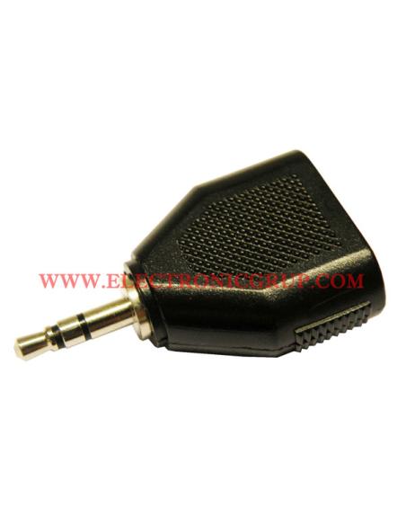 Adaptateur jack mâle 3,5 mm ST - 2 femelles ST 3,5 mm