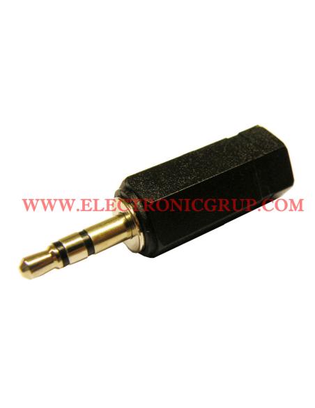 ADAPTADOR JACK 3,5mm ST MALE - 2,5mm ST FÊMEA