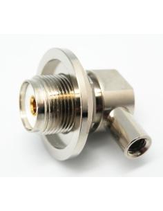 CONECTOR UHF (PL) HEMBRA ROSCAR ACODADA RG-58